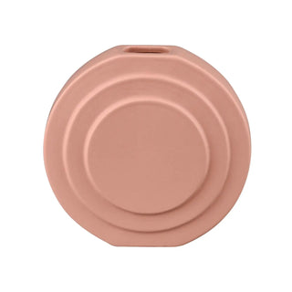 pink deco circles ceramic vase - houseoflilac