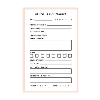 Mental Health Tracker Notepad - houseoflilac