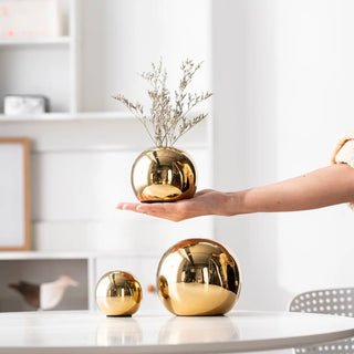 gold globe vase - houseoflilac