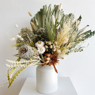 large dried flower arrangement - houseoflilac