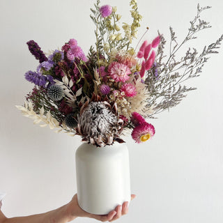 large dried flower arrangement - houseoflilac
