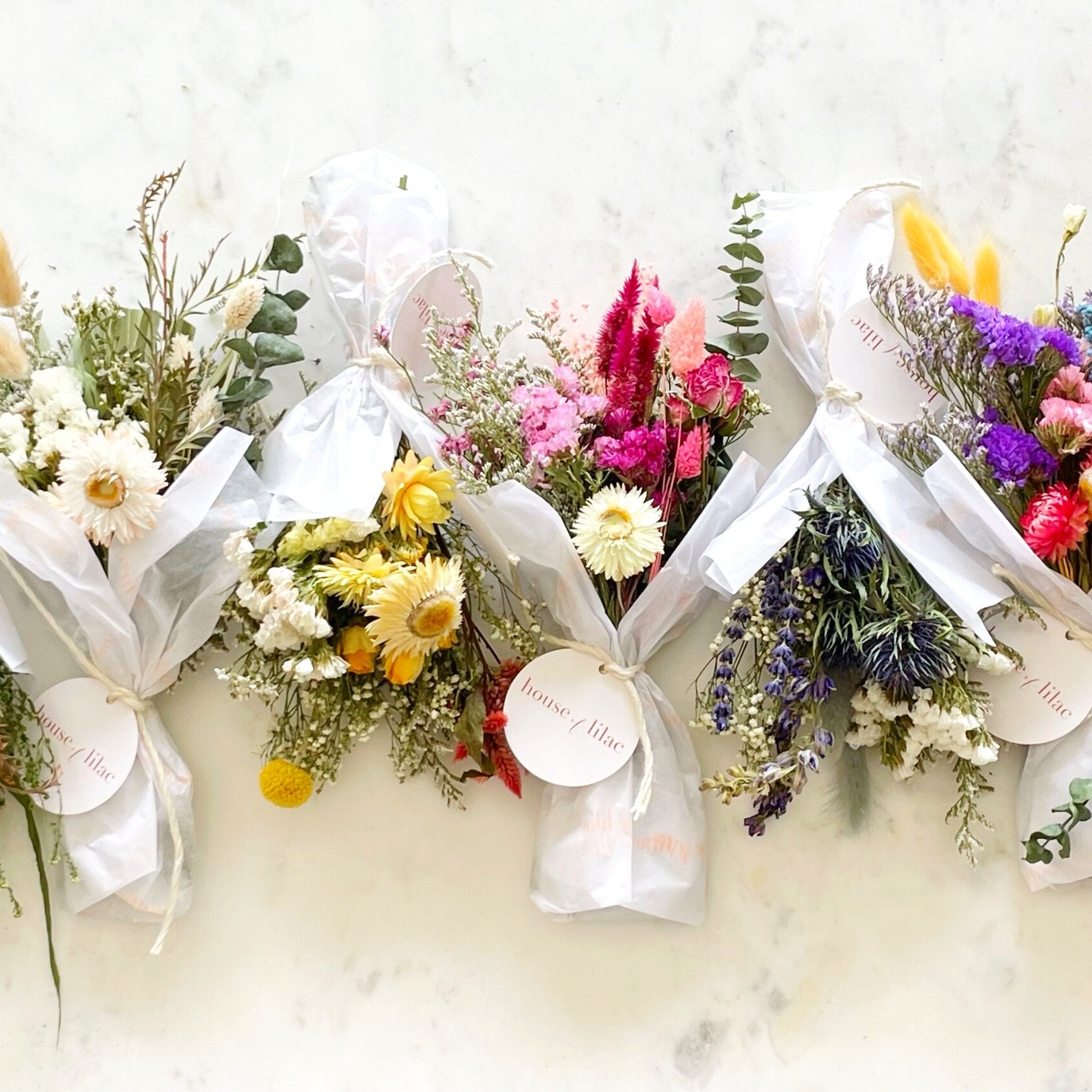 large dried flower bundle