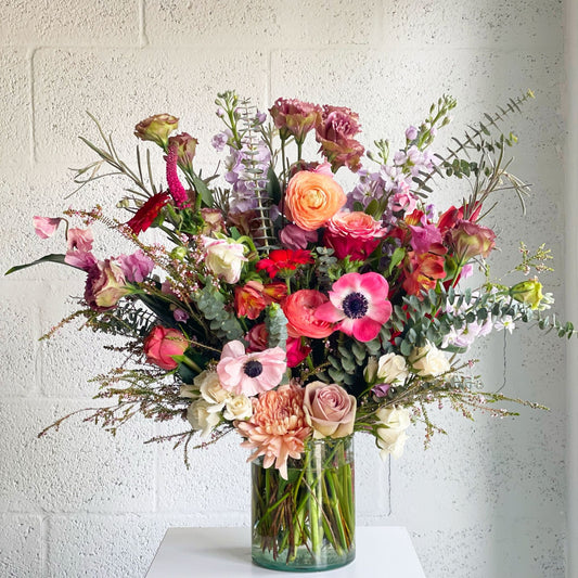 luxe seasonal fresh flower arrangement subscription