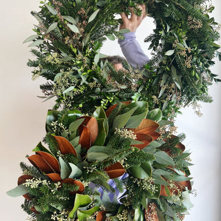 evergreen and eucalyptus holiday wreaths (one week lead time) - houseoflilac