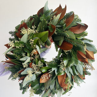 evergreen and eucalyptus holiday wreaths (one week lead time) - houseoflilac
