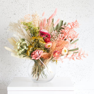 medium dried flower arrangement