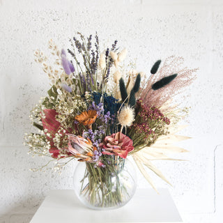 medium dried flower arrangement