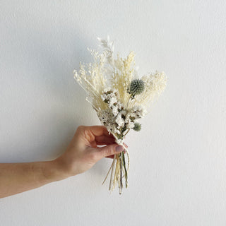 white snow holiday dried flower wraps - houseoflilac