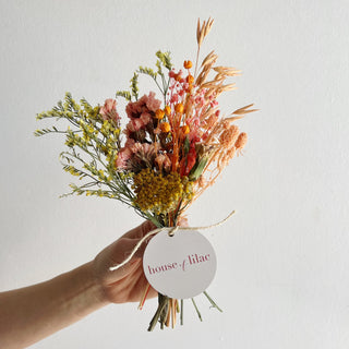 orange yellow small dried flower bundles - houseoflilac