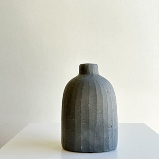 textured concrete bud vase
