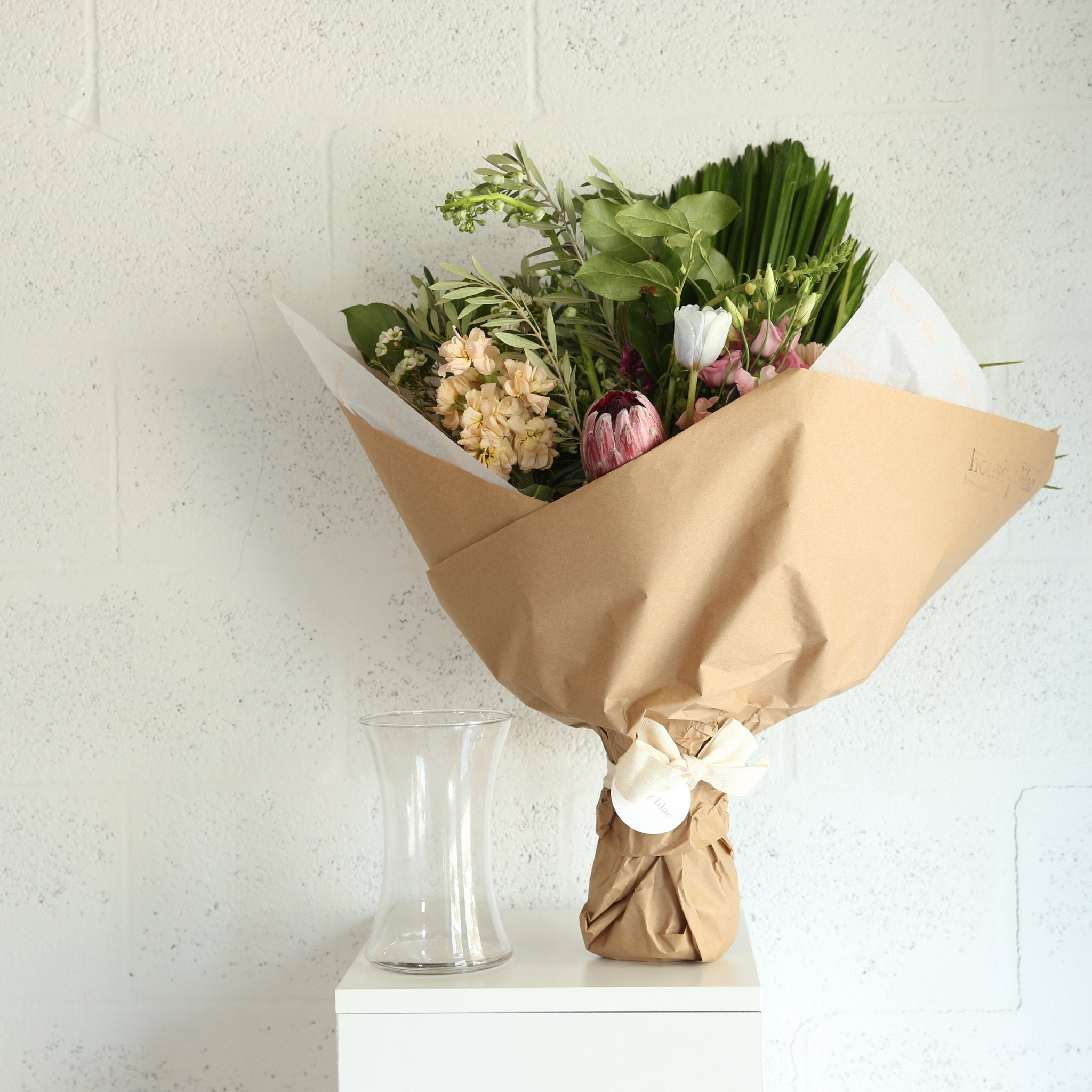 flower bouquet paper bag