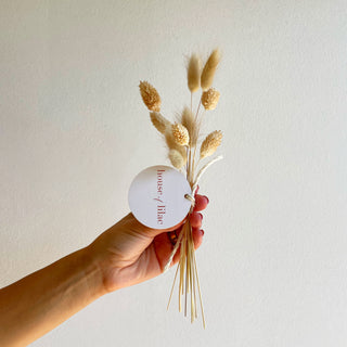 bunny tail grass dried flower bundle